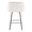Fran counter stool in Black Metal, Cream Velvet, Gold Metal, back view, featuring swivel
