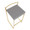 Fuji Contemporary Counter Stool in Gold with Grey Faux Leather- Set of 2 — lifestyle photo 1