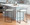 Fuji counter stool in Black Metal, Light Grey Cowboy Fabric