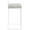 Fuji counter stool in White Metal, Light Grey Cowboy Fabric, side view