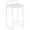 Fuji counter stool in White Metal, White Velvet, product view