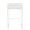 Fuji counter stool in White Metal, White Velvet, back view