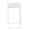 Fuji Contemporary Stackable Counter Stool in White Metal with White Velvet Cushion- Set of 2 — side view