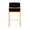 Fuji Contemporary High Back Counter Stool in Gold Steel and Black Velvet- Set of 2 — back view