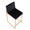 Fuji Contemporary High Back Counter Stool in Gold Steel and Black Velvet- Set of 2 — lifestyle photo 1