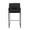 Fuji Contemporary High Back Counter Stool in Black Steel and Black Faux Leather- Set of 2 — back view (photo 4)