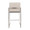 Fuji Contemporary High Back Counter Stool in Stainless Steel and Beige Fabric- Set of 2 — back view (photo 4)