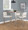 Fuji Contemporary High Back Counter Stool in Stainless Steel and Beige Fabric- Set of 2 — lifestyle photo 2
