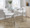 Fuji counter stool in Stainless Steel, White Velvet, featuring velvet design