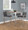 Fuji 26" Contemporary High Back Counter Stool in Stainless Steel and Charcoal Fabric- Set of 3 — lifestyle photo 2