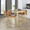 Fuji counter stool in Gold Metal, Camel PU, featuring faux leather design and leather design