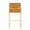 Fuji counter stool in Gold Metal, Camel PU, back view, featuring faux leather design and leather design