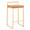 Fuji counter stool in Gold Steel, Camel PU, product view