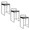 Fuji counter stool in Black Metal, Black PU, coordinated set view