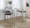 Fuji 26" Contemporary Stackable Counter Stool in Brushed Stainless Steel with Brown Faux Leather- Set of 3 — lifestyle photo 3