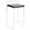 Fuji counter stool in White Metal, Black PU, product view