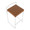 Fuji 26" Contemporary Stackable Counter Stool in White Metal with Camel Faux Leather Cushion- Set of 3 — lifestyle photo 1