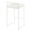 Fuji counter stool in White Metal, White PU, back and side view
