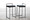 Fuji counter stool in Black Metal, Black Velvet