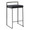Fuji counter stool in Black Metal, Black Velvet, product view