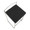 Fuji counter stool in Brushed Stainless Steel, Black Velvet, top view