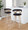 Gardenia counter stool in Whitewashed Wood, Charcoal Fabric, Chrome Metal, featuring swivel and upholstered seat