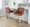 Hannah counter stool in Whitewashed Wood, Camel PU, Black Metal, featuring swivel and wood frame