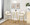 Jie Fixed-Height Contemporary Counter Stool with Swivel in Gold Metal and White Faux Leather with Round Footrest- Set of 2 — lifestyle photo 6