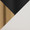 Jie counter stool in Black Metal, Gold Metal, White PU, upholstery or finish swatch