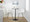 Mason counter stool in Stainless Steel, White PU, featuring swivel and metal footrest