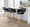 Margarite counter stool in Gold Metal, Black PU, featuring metal footrest