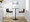 Mason counter stool in Brushed Stainless Steel, Walnut Wood, Black PU, close-up detail, featuring faux leather design and leather design