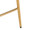 Matisse counter stool in Gold Metal, Cream Fabric, close-up detail