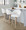 Matisse counter stool in Whitewashed Wood, Cream Fabric, Chrome Metal, featuring swivel and wood frame