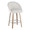 Matisse counter stool in Whitewashed Wood, Cream Fabric, Chrome Metal, product view, featuring swivel and wood frame