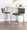 Mason counter stool in Stainless Steel, Walnut Wood, Black PU