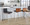 Mason counter stool in Stainless Steel, Walnut Wood, Black PU