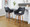 Mustang 26" Contemporary Fixed-Height Counter Stool with Swivel in Walnut Wood and Black Faux Leather with Round Black Metal Footrest- Set of 2 — lifestyle photo 2