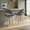 Renee counter stool in Whitewashed Wood, Dark Grey Fabric, Chrome Metal, featuring swivel and wood frame