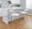 Rhonda counter stool in Gold Metal, Cream Velvet