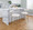 Rhonda counter stool in Gold Metal, Cream Velvet