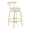 Rhonda counter stool in Gold Metal, Cream Velvet, product view