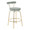 Rhonda Glam Counter Stool in Gold Metal and Sage Green Velvet- Set of 2 — product view