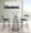 Rhonda counter stool in Black Steel, Charcoal Fabric, featuring swivel