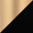 Fuji counter stool in Gold Metal, Black PU, upholstery or finish swatch