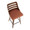 Trevi 26'' Mid-Century Modern Fixed-Height Counter Stool with Swivel in Walnut Wood and Orange Fabric with Square Black Metal Footrest- Set of 2 — lifestyle photo 1
