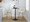 Toriano 26" Contemporary Fixed-Height Counter Stool with Swivel in Cream Fabric and Gold Metal with Round Footrest- Set of 2 — lifestyle photo 3