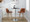 Toriano 26" Contemporary Fixed-Height Counter Stool with Swivel in Whitewashed Wood and Camel Faux Leather with Round Chrome Metal Footrest- Set of 2 — lifestyle photo 4