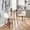 Toriano Mid-Century Modern Fixed-Height Counter Stool in Walnut Wood with Square Black Footrest and Cream Faux Leather- Set of 2 — lifestyle photo 3