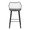 Winston counter stool in Black Wood, Black Metal, back view